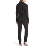 Madewell  Black Long Sleeve Jumpsuit Pull On Button Down XS Casual Minimal Chic Photo 2