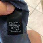 Tahari womens silk lined ruffle neck button front tank top blue medium Photo 3