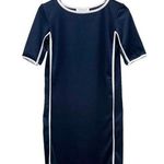 Shabby Apple Shirt Dress Size XS Contrast Trim Knit Navy Blue White Tennis Prep Photo 0