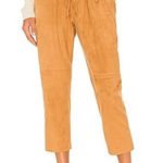 Free People Nightfall Vegan Suede Paperbag Waist Pants Camel Brown Photo 0