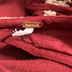 Free People ‎ Embroidered Austin Mini Dress Maroon Photo 8