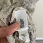 Old Navy Reptile Print Nude Gray Shirt Dress Small Tie Waist Photo 2