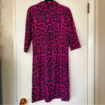 Jude Connally Susanna Leopard Orchid Print Dress Womens Large New Pink Photo 6