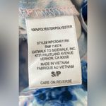 Ro & De  Tie Dye Purple, Blue Racerback Style Peplum Tank, Side Zip; size S Photo 5