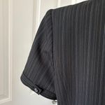 Style & Co . Black Pinstripe Women's Blazer, Size 14 Petite Photo 3