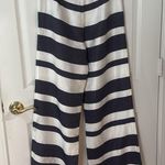 Trina Turk Monochrome Striped Trousers size 2 27/28 waist large fit Photo 3