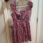 Old Navy  Floral Smocked Square Neck Puff Sleeve Mini‎ Dress Women's Small Photo 1