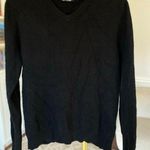 360 Cashmere Classic Black Cashmere Knit Sweater Quiet Luxury Winter Old Money Elevated Basic Photo 0