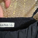 Abercrombie & Fitch  Black Ruched Front Tank Top Cotton Bodysuit L NWOT Photo 3