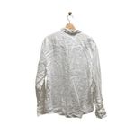 Lucky Brand Classic Fit 100% Linen Button Down Blouse White Size XL Coastal Boho Photo 11