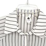 Flawless  Women’s Boutique Oversized Puff Sleeve Sheer Button Down Shirt Photo 2