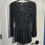 Hollister  Long Sleeve Romper, Floral Print, Black, Small Photo 1