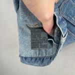 Liz Wear Vintage  Vest Womens Small Blue Jean Denim Zip Up Cargo Pockets Fishing Photo 9