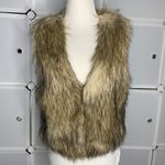 Forever 21 Shaggy Faux Fur Brown Vest Size Small Photo 2