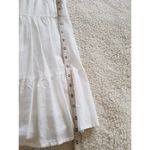 HYFVE  White Smock Tiered Spaghetti Strap Sundress Dress 100% Cotton Size M Photo 8
