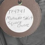 Eva Franco Matsuko Skirt Plaid Pleat Detail Size 6 New‎ Black Photo 4