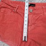 BDG Urban Outfitters Low Slung Corduroy Cutoff Shorts Size 30 Coral Orange Pink Photo 11