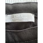 ZARA Black Sweatshirt Sequins Beads Women's Large Long Sleeve Goth Holiday Glam Photo 1