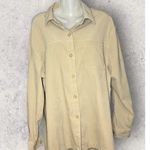 Classic Elements Vintage Faux Suede Button Front Pocketed Blouse Shacket Large Photo 0