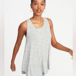 Old Navy  Luxe Swing Light Heather Gray Tank Top Tee - size XL Photo 5