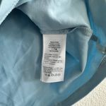 J.Crew Stretch Cotton Blend Mockneck Tank Top in Chateau Blue, Size Medium Photo 4