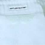 MOTHER Off White The Cadet It's Very Cool French Button Down Shirt 100% Silk XS Photo 8