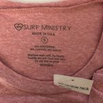 Surf Ministry Womens Tank Top Peplum Ruffle Miami Florida Sleeveless Pink S Photo 2