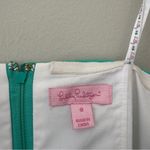 Lilly Pulitzer  Strapless Mini Dress Bumble Bee Embroidered Cotton Stretch Preppy Photo 3