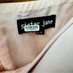 Sister Jane Theatre Bow Long Balloon Sleeve Jumpsuit Pink Rose Quartz Medium M Photo 8