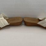 Easy Street Tuscany  Brown Off White Sandals Shoes 9.5 M Made In Italy RARE HTF Photo 8