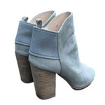 Kelsi Dagger KDB  Brooklyn open toe gray suede booties, size 7 EUC Photo 1