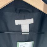 H&M Sleeveless Blazer Vest Womens 2XL Black Woven Peak Lapel Double Breasted Photo 2