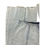 No Boundaries  Distressed Super High Rise Flare Jeans Elastic Waist Sz S 3/5 Photo 1