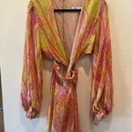 ZARA Paisley Cut Out Dress Photo 3