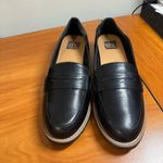 NWOT DV Dolce Vita Crisp Lug Black Faux Leather Penny Loafer Slip On Business 10 Photo 4