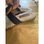 Nautica Canvas Womens Sandal Sz 7.5 Navy Braided Rope Strap Nautical Boating Photo 2