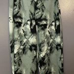 Streetwear Society Pants Womens Small Green Black Flare Bell Bottom Stretch Photo 0