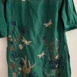 Limelight  Green Dress with Dragon Fly and Floral Embroidery Size Small Photo 2