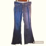 Ariat  R.E.A.L HIGH RISE FLARE w FRINGE LADIES JEANS Size 29L Photo 5