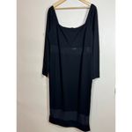 REMI x REVOLVE Jamie Midi Dress in Black Long sleeve Square Neck Midi Plus 2X Photo 6