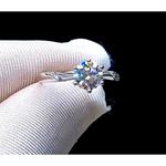 Boutique NEW 1Ct Simulated‎ Diamond 14k White Gold-Plated S925 Engagement Ring, Size 8 Photo 7