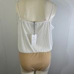 WAYF faux wrap, white spaghetti, strap tank, bodysuit size XL. NWT Photo 1