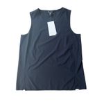Athleta Zephyr Refined Tank top Large Black NWT New Active Wicking Shell Photo 5