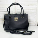 La Terre Multi Compartment Satchel‎ Bag Handbag Purse Black Large Photo 0