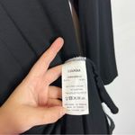 LUUKAA Long Sleeve Mesh Jersey Knit Lagenlook Dress Size 4 Black Photo 10