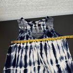 Knox Rose Blue Tie Dye Shibori Crew Neck Casual Boho Tank Top Size Medium Photo 10