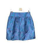 LK Bennett L.K. Bennett Aminta Jacquard Animal Print Mini Skirt‎ Emerald Blue Size US 6 Photo 2