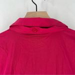 NY&C Pink Cotton Blend Button Front Tie Neck Pleated Fit & Flare Shirt Dress Size XS Photo 11