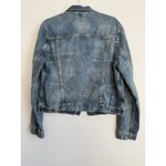 Gap  1969 Denim Trucker Jean Jacket Distressed Fade Wash Women's Size Large Photo 1