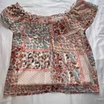 A Byer A. Byer Women's Patchwork Floral Blouse Size Large Photo 1